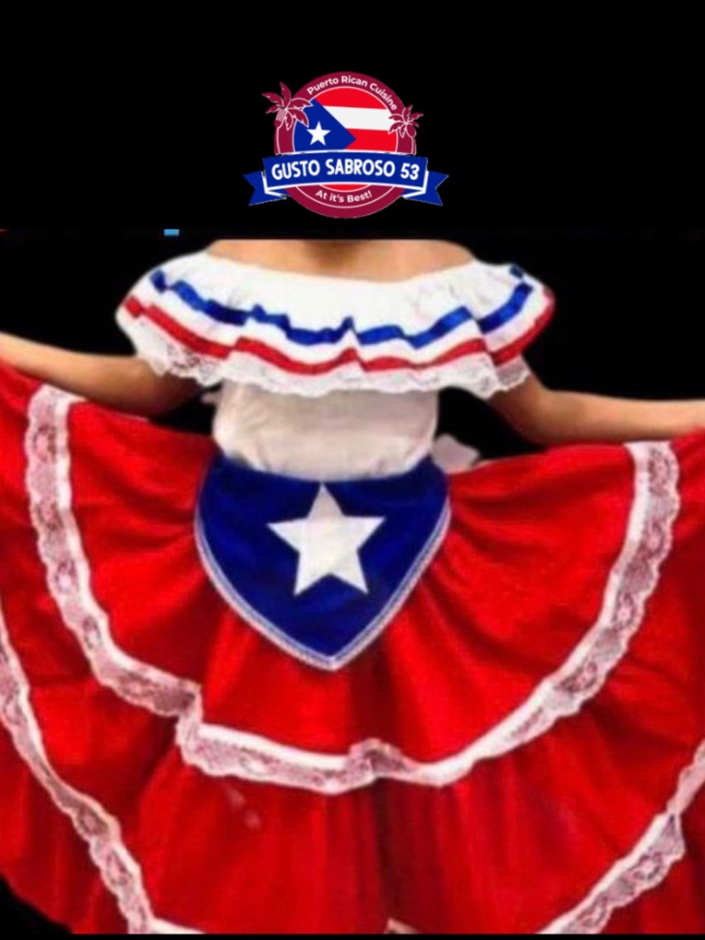 Puerto Rico Traditional Dress for Dancing Bomba y Plens